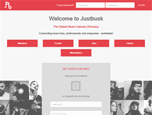 Tablet Screenshot of justbusk.com